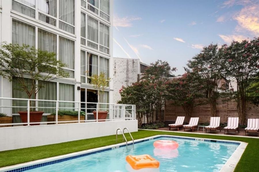 Hotel pool at Generator Washington DC